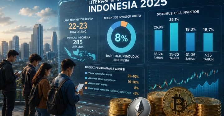 Hanya 8 Persen Penduduk Indonesia Berinvestasi Kripto: Peluang Besar atau Bukti Literasi Digital Masih Rendah?