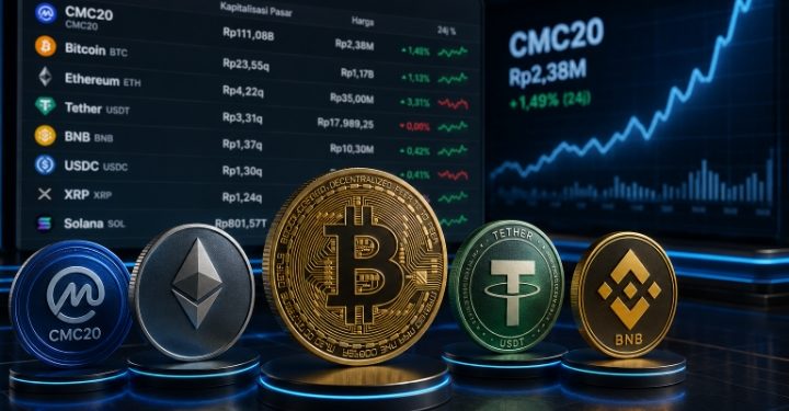CMC20 Salip Bitcoin? Fenomena Indeks CoinMarketCap Mengguncang Peringkat Kapitalisasi Kripto