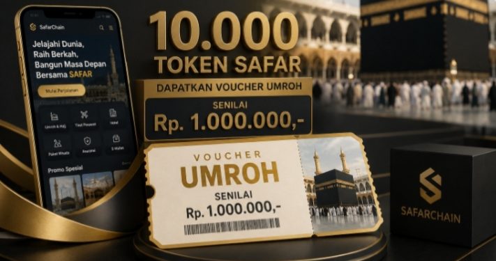 10.000 SAFAR Dapat Voucher Umroh Rp1 Juta: Ketika Kepemilikan Token Mulai Terhubung dengan Manfaat Perjalanan Religi