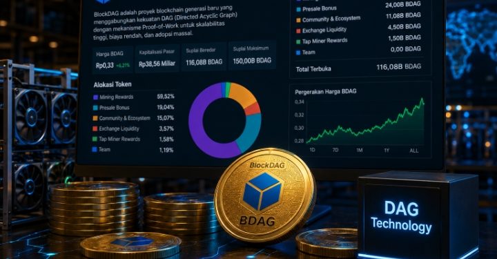 Tokenomics BlockDAG (BDAG) di CoinMarketCap: 116,08 Miliar Token Beredar, Mining Rewards Mendominasi 59,52%
