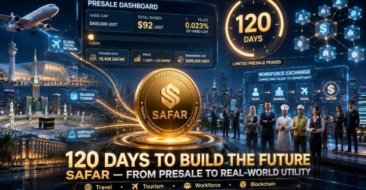 120 Hari Menjadi Pertaruhan Awal SAFAR: Presale Baru 0,023%, tetapi Utilitas Travel dan Bursa Tenaga Kerja Membuka Ruang Potensi