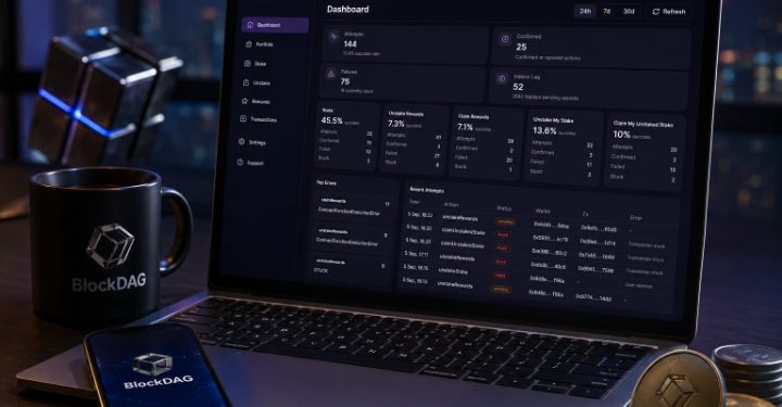 Dashboard Staking BlockDAG Catat Rasio Keberhasilan Hanya 17,4 Persen